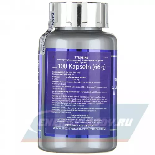 Аминокислотны Scitec Nutrition Tyrosine 100 капсул