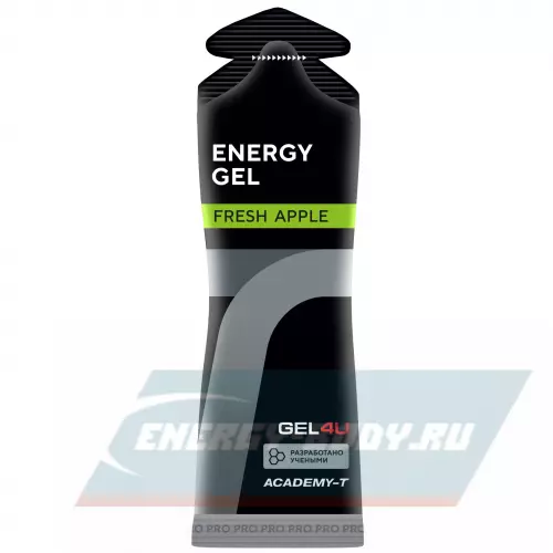 Энергетический гель GEL4U Energy Gel Яблоко, 30 x 60 г