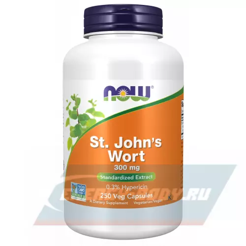  NOW FOODS St. John's Wort 300 mg 250 веган капсул