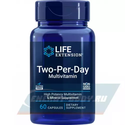  Life Extension Two-Per-Day Multivitamin 60 капсул