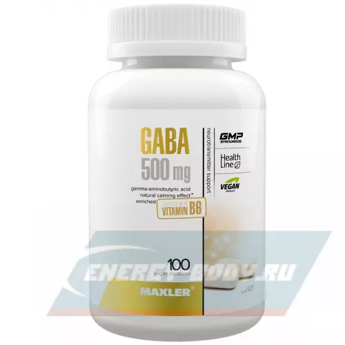  MAXLER GABA 500 mg 100 веган капсул