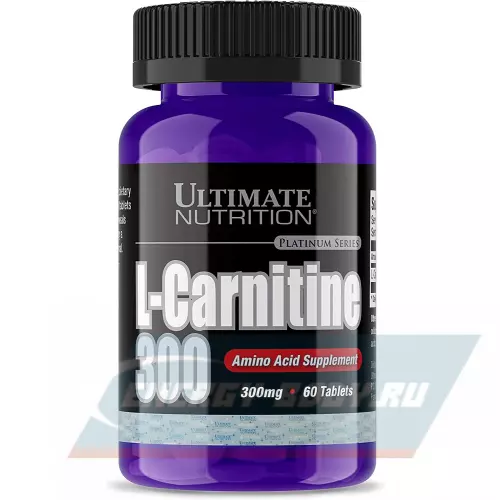 L-Карнитин Ultimate Nutrition L-CARNITINE 300 нейтральный, 60 таблеток