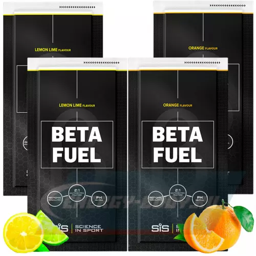  SCIENCE IN SPORT (SiS) Beta Fuel Лимон-Лайм, Апельсин, MIX4
