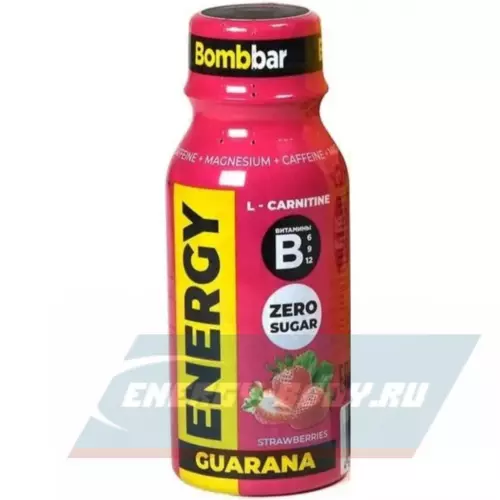 L-Карнитин Bombbar SHOT Energy L-Carnitine Guarana Клубника-Земляника, 100 мл