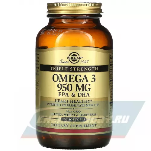 Omega 3 Solgar Omega 3 950 mg 100 капсул
