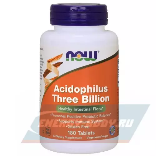  NOW FOODS Acidophilus Three Billion 180 таблеток