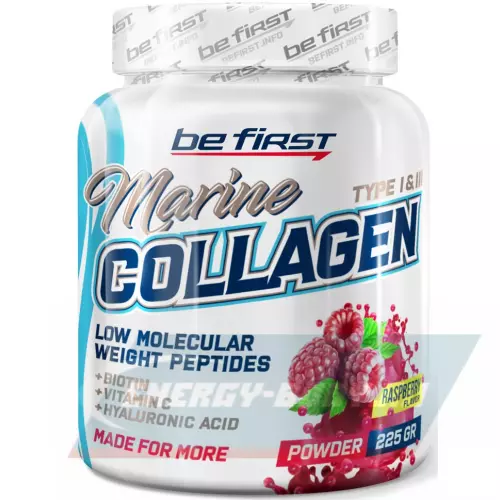 COLLAGEN Be First Marine Collagen + Biotin + Hyaluronic acid + Vitamin C Малина, 225 г