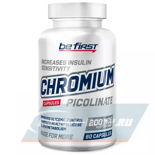 Минералы Be First Chromium Picolinate (хром пиколинат) 60 капсул
