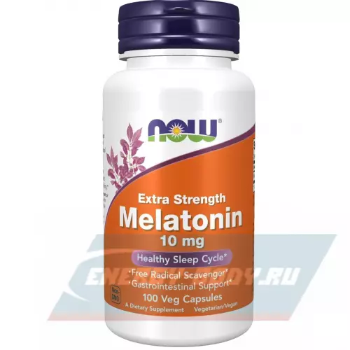  NOW FOODS Melatonin 10 mg 100 веган капсул