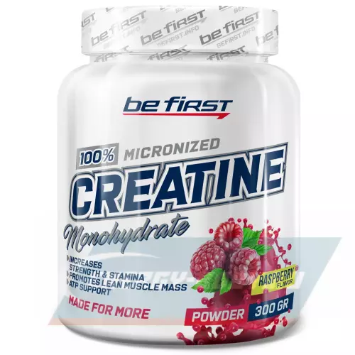  Be First Creatine Micronized Powder (креатин моногидрат) Малина, 300 г