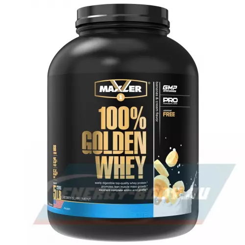  MAXLER 100% Golden Whey Банановый крем, 2270 г