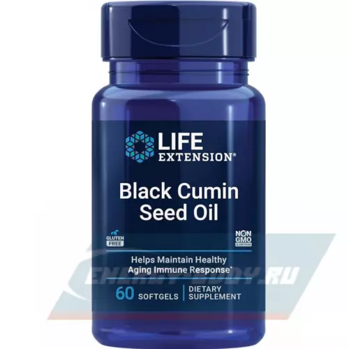  Life Extension Black Cumin Seed Oil 60 гелевых капсул