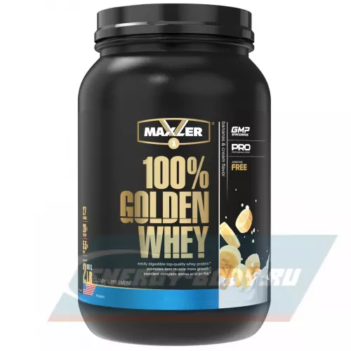  MAXLER 100% Golden Whey Банановый крем, 910 г