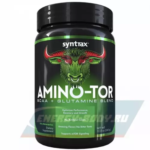 Аминокислотны SYNTRAX Amino-TOR BCAA + Glutamine Bland Сочный арбуз, 340 г