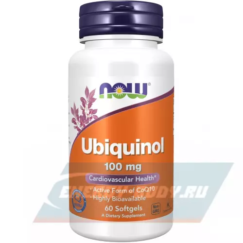  NOW FOODS Ubiquinol 100 mg 60 гелевых капсул