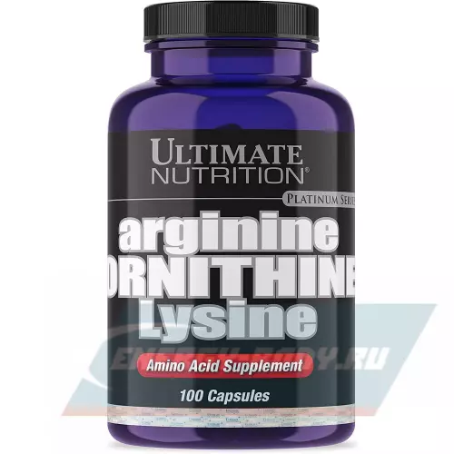  Ultimate Nutrition Arginine Ornithine Lysine 100 капсул