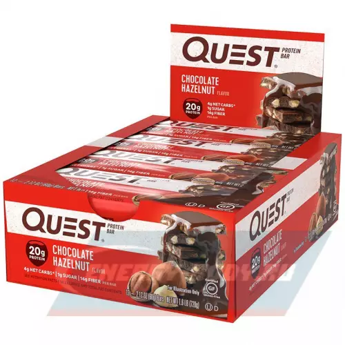 Батончик протеиновый Quest Nutrition Quest Bar 60 г, Шоколад с лесными орехами