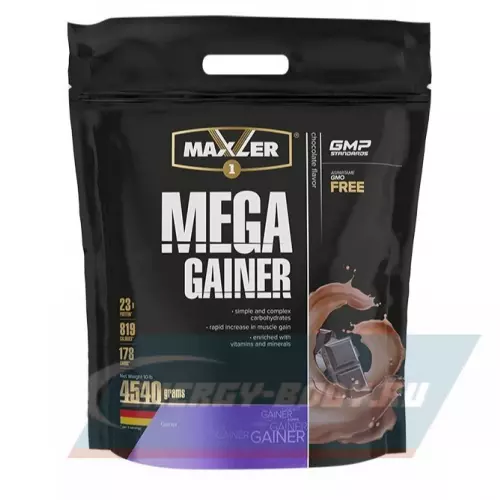 Гейнер MAXLER Mega Gainer Шоколад, 4540 г