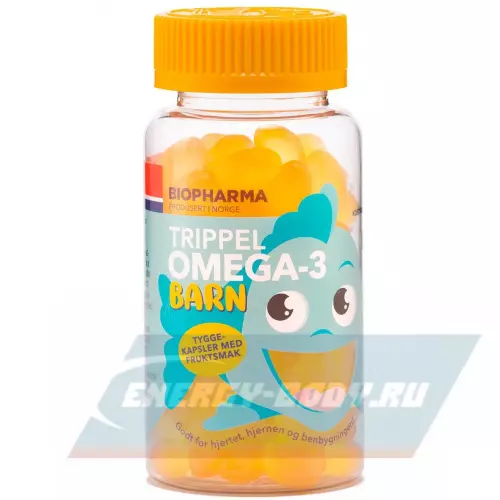 Omega 3 BIOPHARMA Trippel Omega-3 Barn 120 капсул