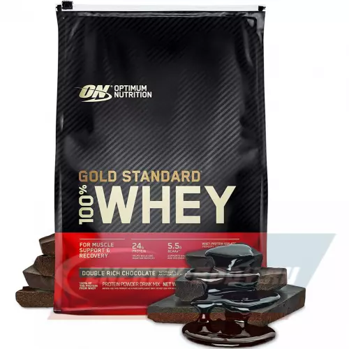  OPTIMUM NUTRITION 100% Whey Gold Standard Двойной шоколад, 4545 г