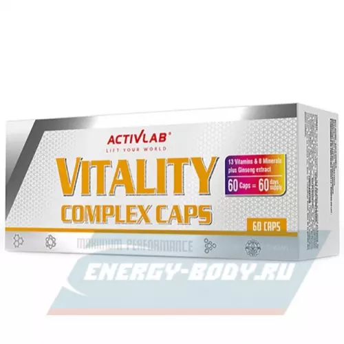  ActivLab Vitality Complex 60 капс нейтральный, 60 капсул