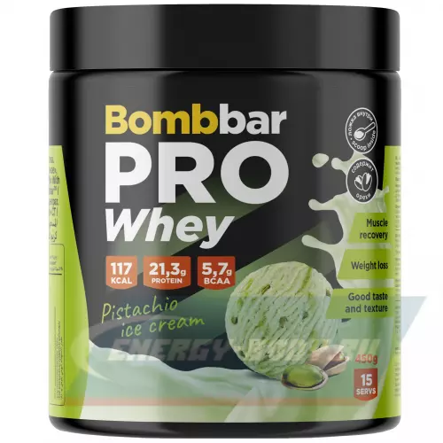  Bombbar Whey Protein Pro Фисташковое мороженое, 450 г