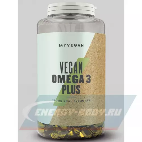 Omega 3 Myprotein Vegan Omega-3 Plus 250mg DHA Algae Oil 90 вегатарианские капсулы