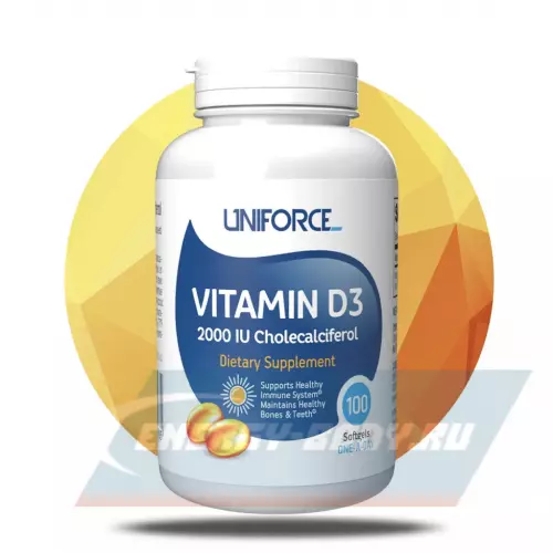  Uniforce Vitamin D3 2000 IU 100 капсул