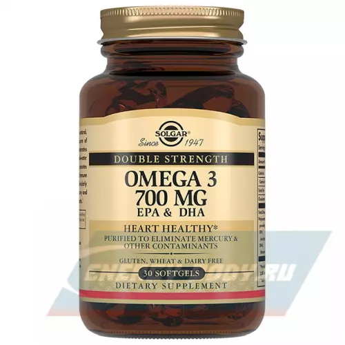 Omega 3 Solgar Omega 3 700 mg Double Strength 30 капсул