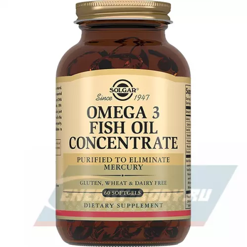 Omega 3 Solgar Omega 3 Fish Oil Concentrate 60 капсул