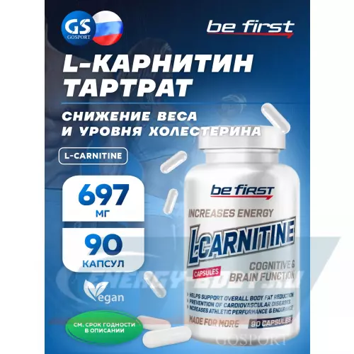 L-Карнитин Be First L-Carnitine Нейтральный, 90 капсул