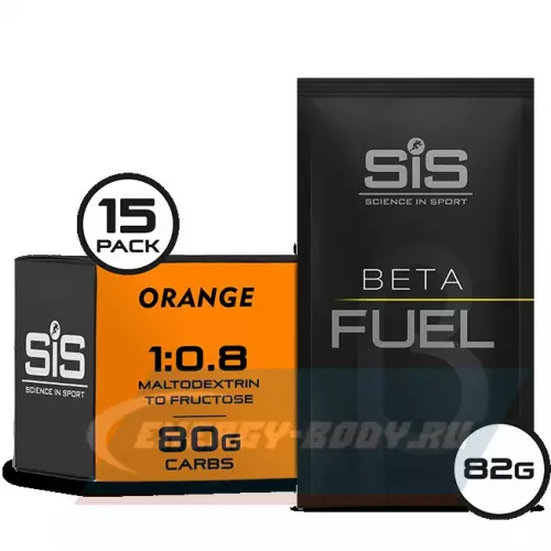  SCIENCE IN SPORT (SiS) Beta Fuel Апельсин, 15 x 82 г