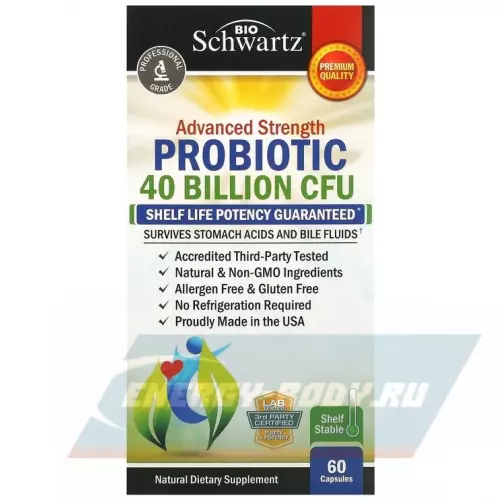  BioSchwartz Probiotic Advanced Strength 60 капсул
