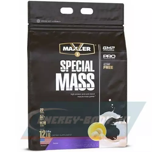 Гейнер MAXLER Special Mass Gainer Банан, 5450 г