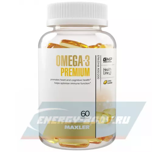 Omega 3 MAXLER Omega-3 Premium (USA) Нейтральный, 60 капсул