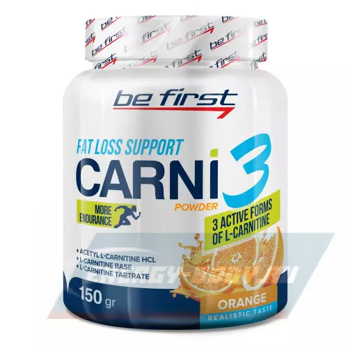 L-Карнитин Be First Carni-3 Powder Апельсин, 150 г