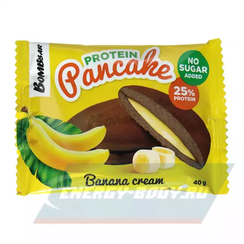 Батончик протеиновый Bombbar Панкейк протеиновый Шоколад, Банан, Клубника, 3 х 40 г