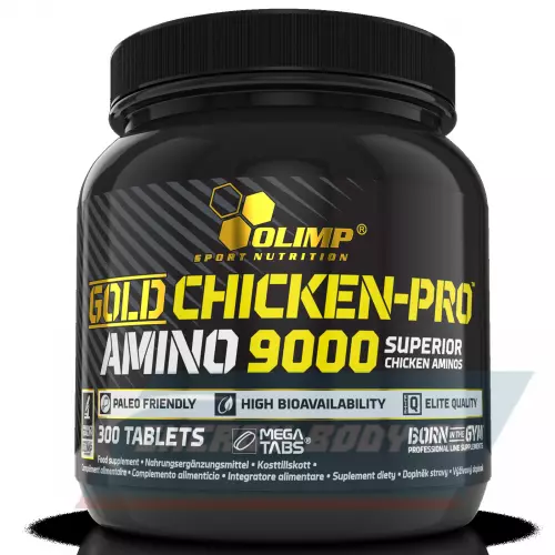 Аминокислотны OLIMP Gold Chicken-pro Amino 9000 Mega Tabs Нейтральный, 300 таблеток