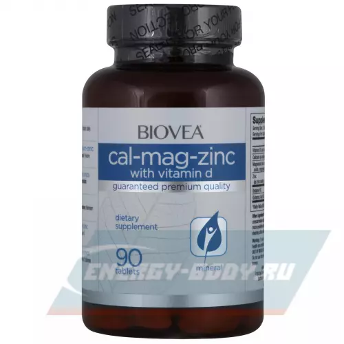  Biovea Cal-Mag-Zinc with Vitamin D 90 капсул