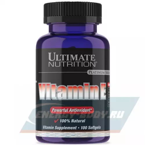  Ultimate Nutrition VITAMIN E 100 капсул