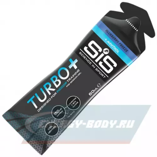 Предтерник SCIENCE IN SPORT (SiS) Gel TURBO+ Голубика - Ментол, 60 мл