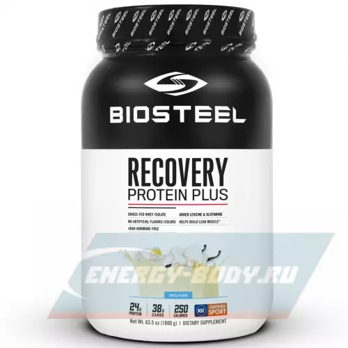 Восстановление BioSteel Recovery Protein Plus Ваниль, 1800 г