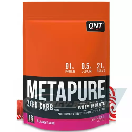  QNT METAPURE ZERO CARB Красная конфета, 480 г