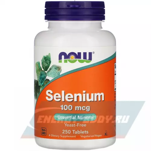 Минералы NOW FOODS Selenium - Селен 100 мкг 250 таблеток