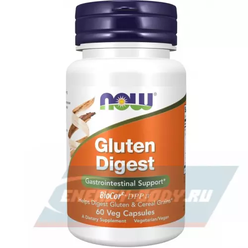  NOW FOODS Gluten Digest Enzymes 60 веган капсул