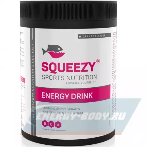  SQUEEZY ENERGY DRINK Апельсин, 650 г