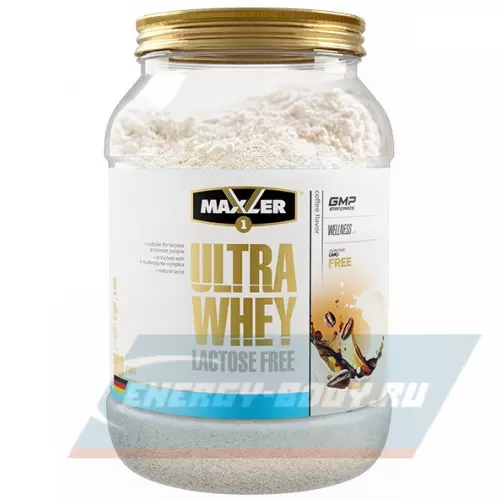  MAXLER Ultra Whey Lactose Free Кофе, 900 г