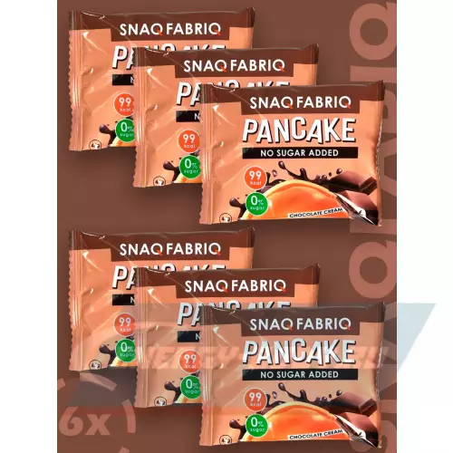 Батончик протеиновый SNAQ FABRIQ Панкейк с начинкой Нежный шоколад, 6 х 45 г