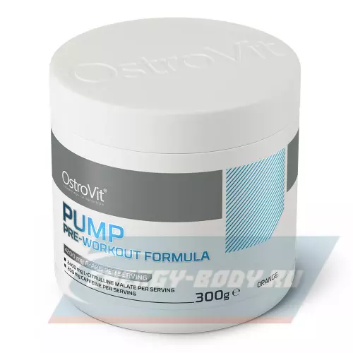 Предтерник OstroVit PUMP Pre-Workout Formula Апельсин, 300 г