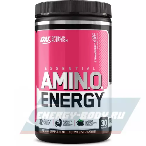 Аминокислотны OPTIMUM NUTRITION Essential Amino Energy Клубничный взрыв, 270 г